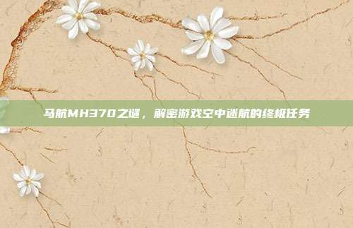 马航MH370之谜,解密游戏空中迷航的终极任务