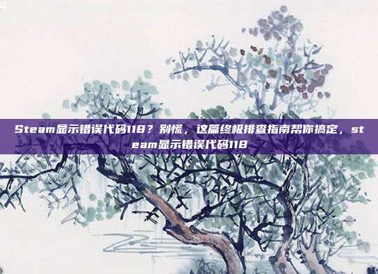 Steam显示错误代码118？别慌，这篇终极排查指南帮你搞定，steam显示错误代码118