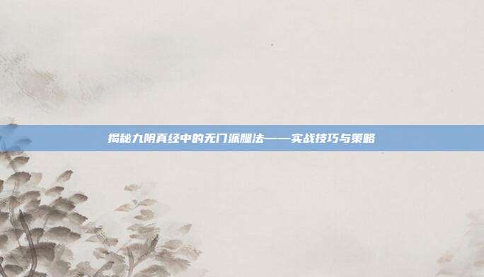 揭秘九阴真经中的无门派腿法——实战技巧与策略