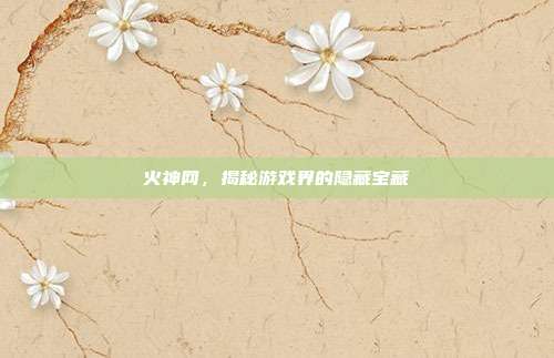 火神网，揭秘游戏界的隐藏宝藏