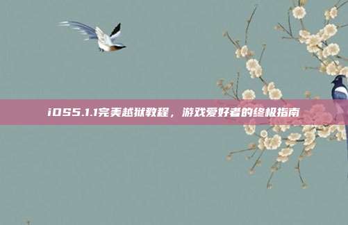 iOS5.1.1完美越狱教程,游戏爱好者的终极指南