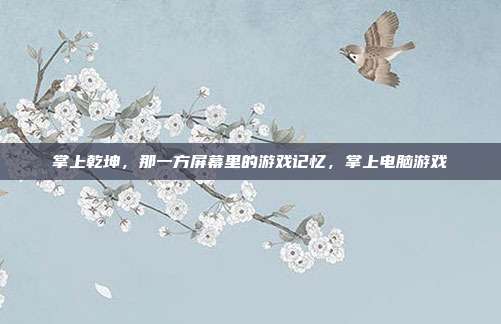 掌上乾坤，那一方屏幕里的游戏记忆，掌上电脑游戏