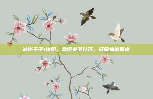 波斯王子1攻略,掌握关键技巧,征服神秘国度