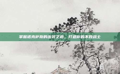 掌握诺克萨斯的出装之道,打造你的不败战士
