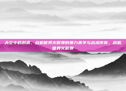 天空中的刺猬，战机世界火箭弹的暴力美学与战术传奇，战机世界火箭弹