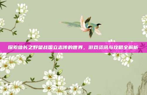 探索信长之野望战国立志传的世界,游戏资讯与攻略全解析