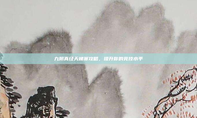 九阴真经天梯赛攻略,提升你的竞技水平