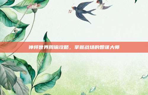 神将世界周瑜攻略,掌握战场的智谋大师