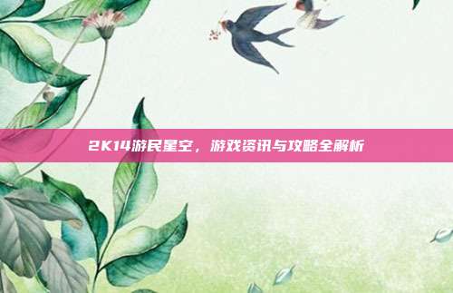 2K14游民星空,游戏资讯与攻略全解析