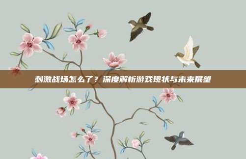 刺激战场怎么了？深度解析游戏现状与未来展望