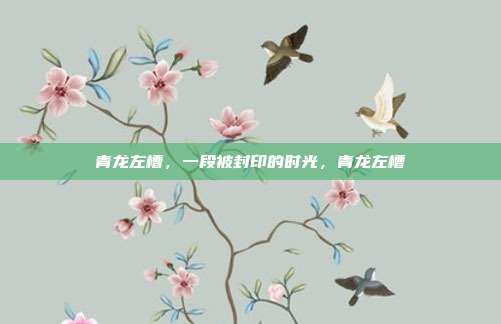 青龙左槽，一段被封印的时光，青龙左槽
