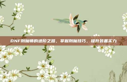 DNF附魔师的进阶之路,掌握附魔技巧,提升装备实力