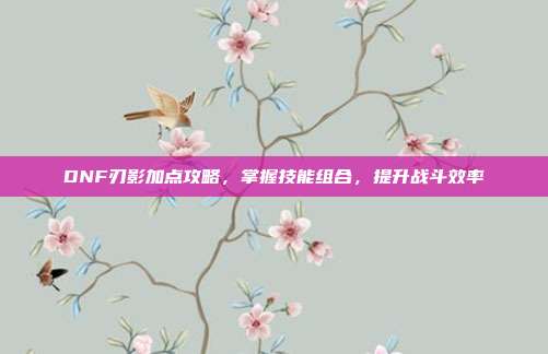 DNF刃影加点攻略，掌握技能组合，提升战斗效率