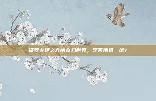 探索火炬之光的奇幻世界,是否值得一试?