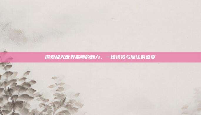 探索极光世界巫师的魅力,一场视觉与魔法的盛宴