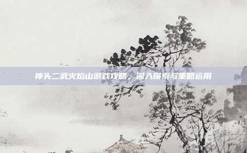 神头二武火焰山游戏攻略,深入探索与策略运用