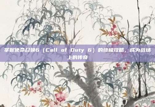 掌握使命召唤6（Call of Duty 6）的终极攻略，成为战场上的传奇