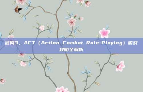 剑网3，ACT（Action Combat Role-Playing）游戏攻略全解析