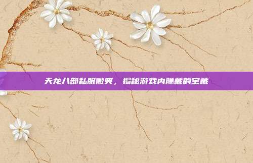 天龙八部私服微笑,揭秘游戏内隐藏的宝藏