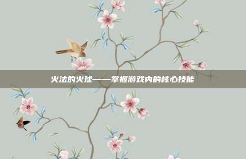 火法的火球——掌握游戏内的核心技能