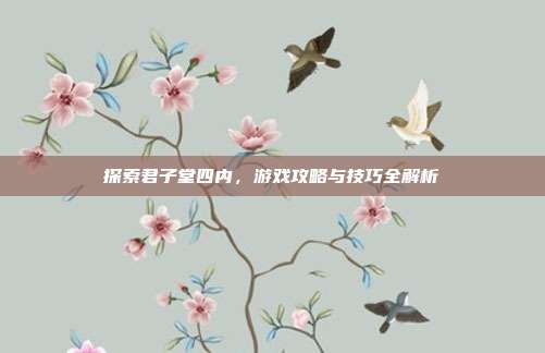探索君子堂四内，游戏攻略与技巧全解析