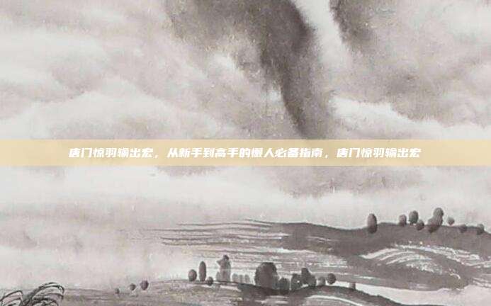 唐门惊羽输出宏，从新手到高手的懒人必备指南，唐门惊羽输出宏