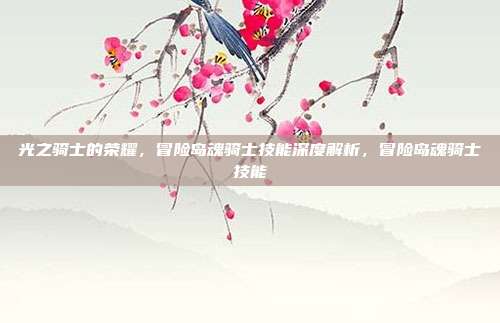 光之骑士的荣耀，冒险岛魂骑士技能深度解析，冒险岛魂骑士技能