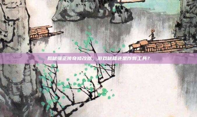 揭秘雍正传奇修改器,游戏秘籍还是作弊工具?