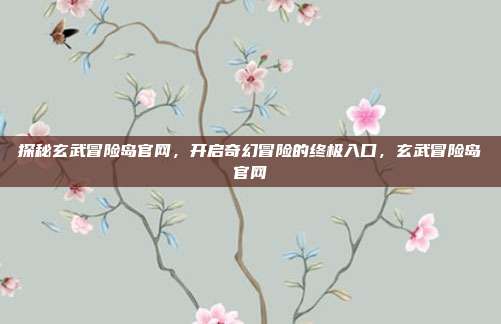 探秘玄武冒险岛官网，开启奇幻冒险的终极入口，玄武冒险岛官网