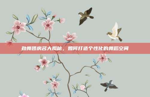 劲舞团房名大揭秘,如何打造个性化的舞蹈空间