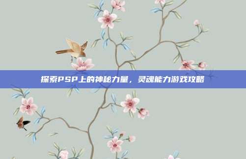 探索PSP上的神秘力量,灵魂能力游戏攻略