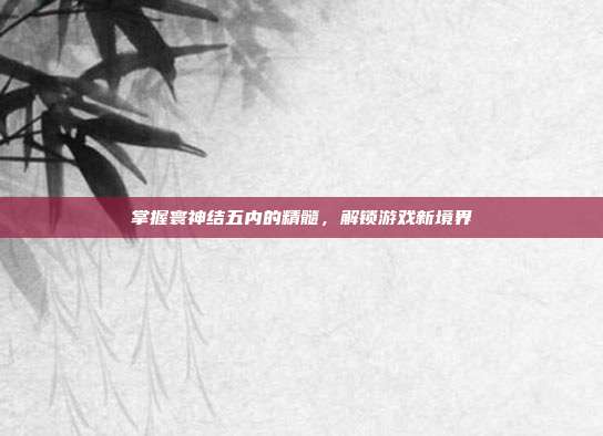 掌握寰神结五内的精髓,解锁游戏新境界