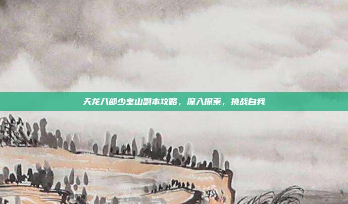 天龙八部少室山副本攻略,深入探索,挑战自我