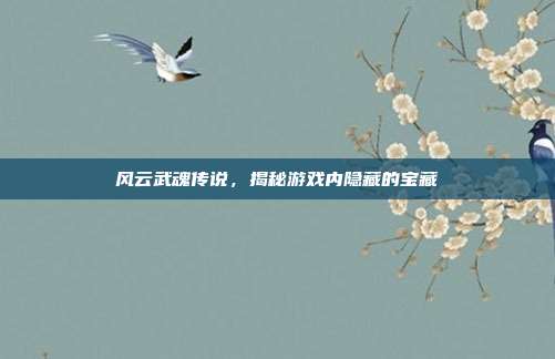 风云武魂传说,揭秘游戏内隐藏的宝藏