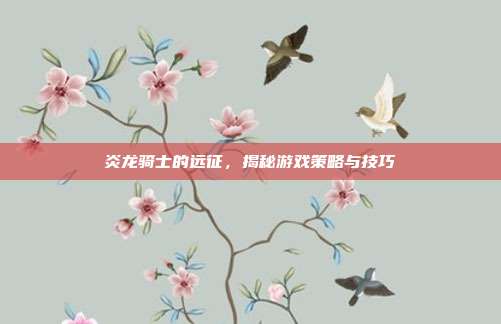 炎龙骑士的远征,揭秘游戏策略与技巧