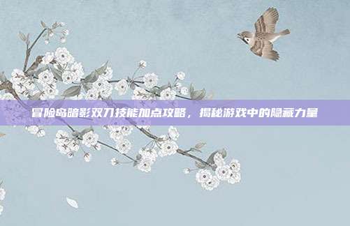 冒险岛暗影双刀技能加点攻略,揭秘游戏中的隐藏力量