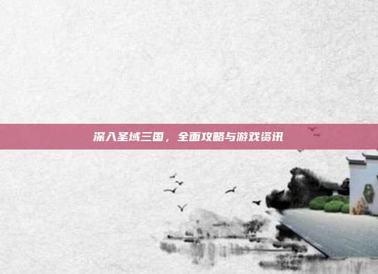 深入圣域三国，全面攻略与游戏资讯