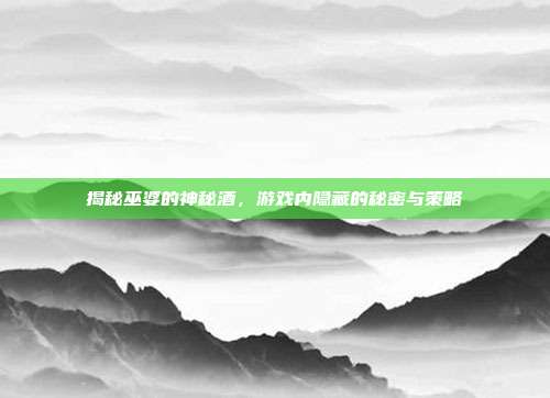 揭秘巫婆的神秘酒,游戏内隐藏的秘密与策略