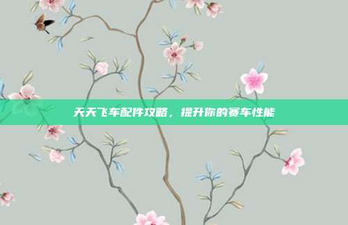 天天飞车配件攻略,提升你的赛车性能