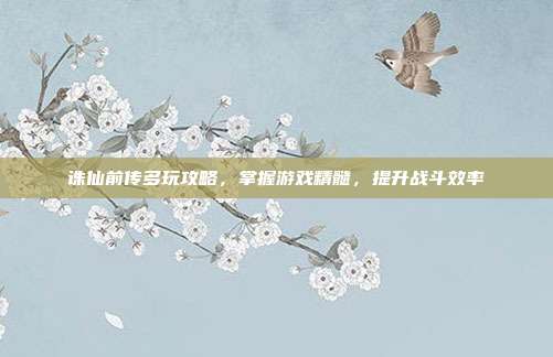 诛仙前传多玩攻略,掌握游戏精髓,提升战斗效率