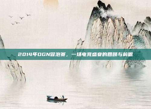 2014年OGN冒泡赛，一场电竞盛宴的回顾与前瞻