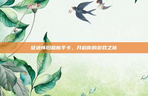征途怀旧版新手卡，开启你的游戏之旅