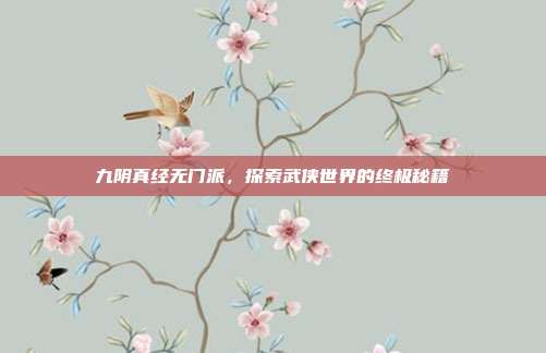九阴真经无门派,探索武侠世界的终极秘籍