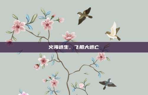 火海逃生，飞船大逃亡