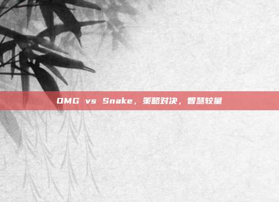 OMG vs Snake,策略对决,智慧较量