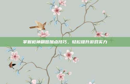 掌握枪神刷图加点技巧，轻松提升游戏实力