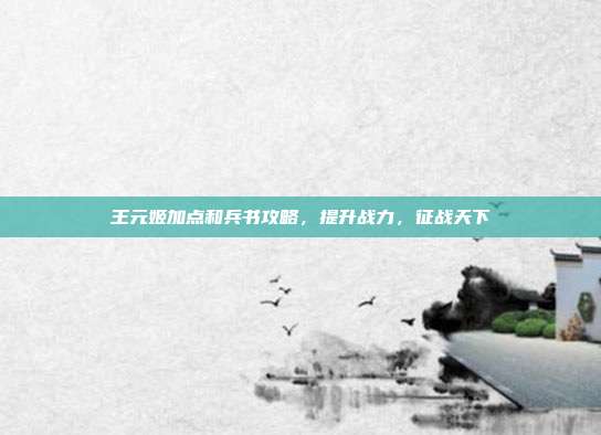 王元姬加点和兵书攻略,提升战力,征战天下