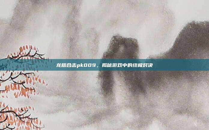 龙版合击pk009，揭秘游戏中的终极对决