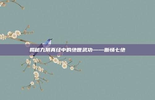 揭秘九阴真经中的绝世武功——断情七绝