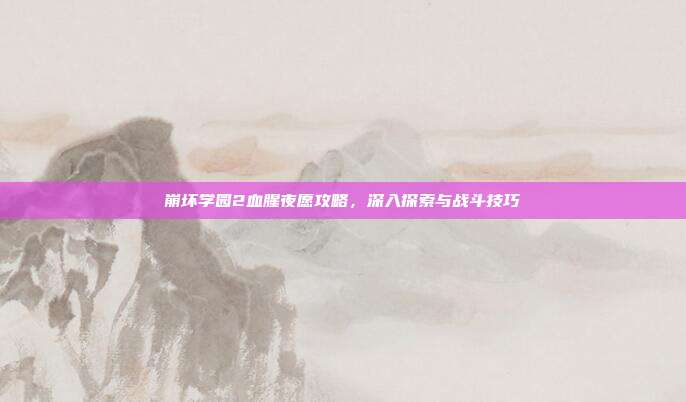 崩坏学园2血腥夜愿攻略,深入探索与战斗技巧